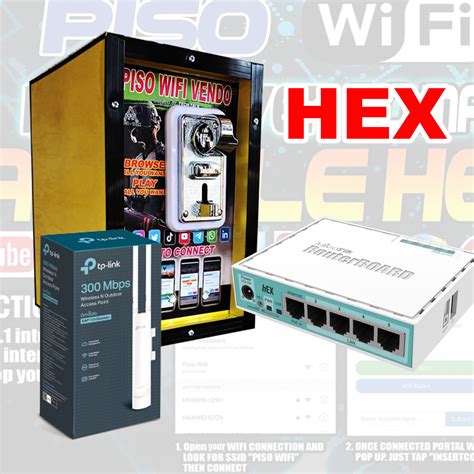 PISO WIFI VENDO MACHINE COMPLETE SET WITH TPLINK .